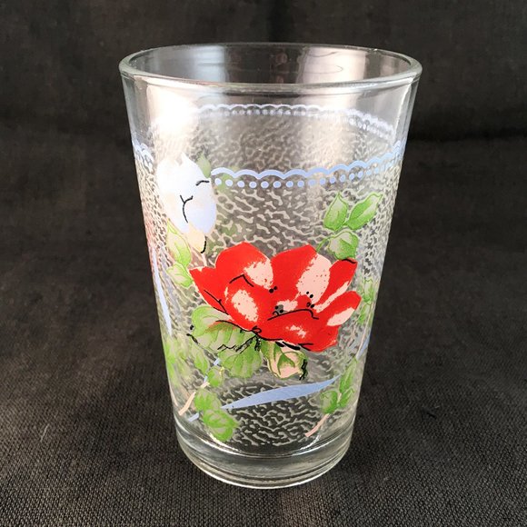 Vintage Firna Floral Juice Glasses Set of 3 - Picture 2 of 3